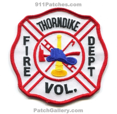 Thorndike Volunteer Fire Department Patch (Maine)
Scan By: PatchGallery.com
Keywords: vol. dept.