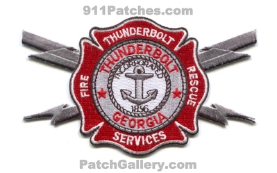 Thunderbolt Fire Rescue Services Department Patch (Georgia)
Scan By: PatchGallery.com
Keywords: dept. incorporated 1856