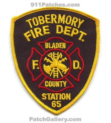 Tobermory Fire Department Station 65 Bladen County Patch (North Carolina)
Scan By: PatchGallery.com
Keywords: dept. co.