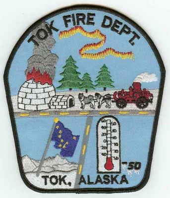Tok Fire Dept
Thanks to PaulsFirePatches.com for this scan.
Keywords: alaska department