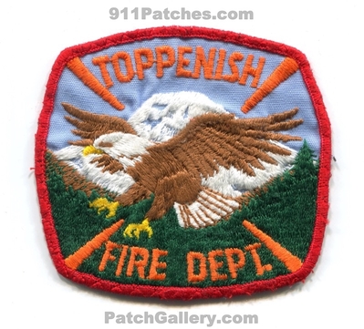 Toppenish Fire Department Patch (Washington)
Scan By: PatchGallery.com
Keywords: dept.
