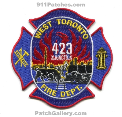Toronto Fire Department Station 423 Patch (Canada)
Scan By: PatchGallery.com
Keywords: dept. west junction