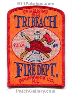 Tri-Beach Fire Department Station 8 Brunswick County Patch (North Carolina)
Scan By: PatchGallery.com
Keywords: dept. #8 co. established 1968