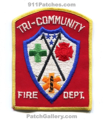 Tri-Community Fire Department Patch (Tennessee)
Scan By: PatchGallery.com
Keywords: dept.