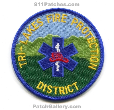 Tri-Lakes Fire Protection District Patch (Colorado)
[b]Scan From: Our Collection[/b]
Keywords: prot. dist. department dept.
