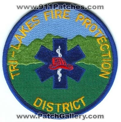 Tri-Lakes Fire Protection District Patch (Colorado)
Scan By: PatchGallery.com
Keywords: prot. dist. department dept.