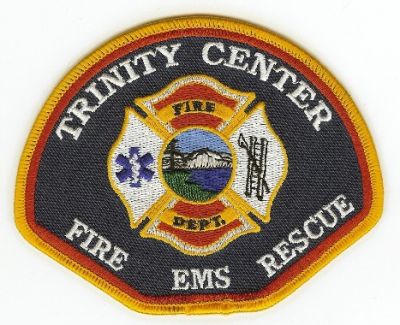 Trinity Center Fire Rescue
Thanks to PaulsFirePatches.com for this scan.
Keywords: california dept department