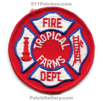 Tropical Farms Fire Department Patch (Florida)
Scan By: PatchGallery.com
Keywords: dept.