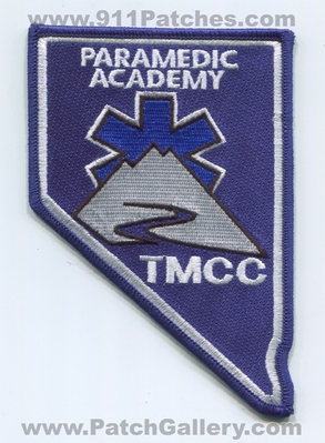 Truckee Meadows Community College Paramedic Academy EMS Patch (Nevada) (State Shape)
Scan By: PatchGallery.com
Keywords: tmcc comm. ambulance