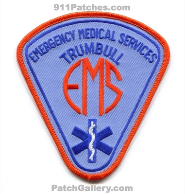 Trumbull Emergency Medical Services EMS Patch (Connecticut)
Scan By: PatchGallery.com
Keywords: ambulance emt paramedic