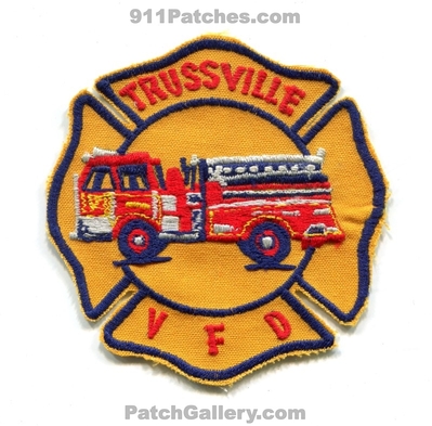 Trussville Volunteer Fire Department Patch (Alabama)
Scan By: PatchGallery.com
Keywords: vol. dept. vfd v.f.d.