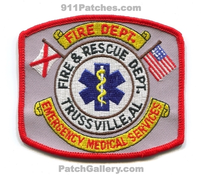 Trussville Fire Rescue Department EMS Patch (Alabama)
Scan By: PatchGallery.com
Keywords: & and dept. emergency medical services