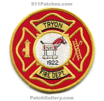 Tryon Fire Department Patch (North Carolina)
Scan By: PatchGallery.com
Keywords: dept. 1922