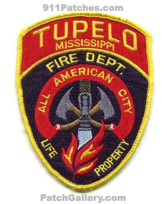 Tupelo Fire Department Patch (Mississippi)
Scan By: PatchGallery.com
Keywords: dept. all american city life property