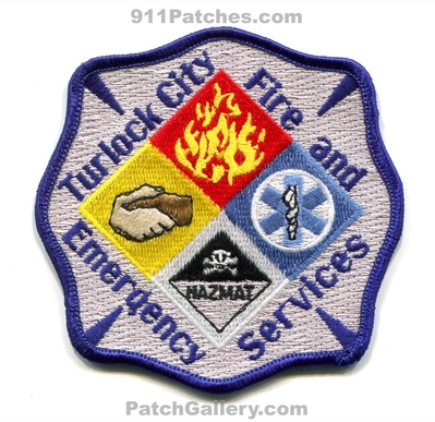 Turlock City Fire and Emergency Services Patch (California)
Scan By: PatchGallery.com
Keywords: & es department dept. hazmat haz-mat