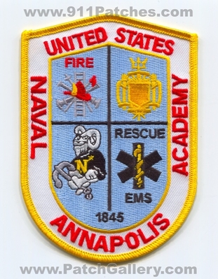 United States Naval Academy Annapolis Fire Rescue Department USN Navy Military Patch (Maryland)
Scan By: PatchGallery.com
Keywords: dept. u.s.n.