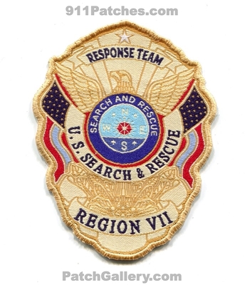 US Search and Rescue Region VII Response Team Patch (Nebraska)
Scan By: PatchGallery.com
[b]Patch Made By: 911Patches.com[/b]
Keywords: u.s. united states sar 7