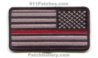 United States of America USA American Flag Thin Red Line Patch (No State Affiliation)
Scan By: PatchGallery.com
[b]Patch Made By: 911Patches.com[/b]
Keywords: fire department dept.