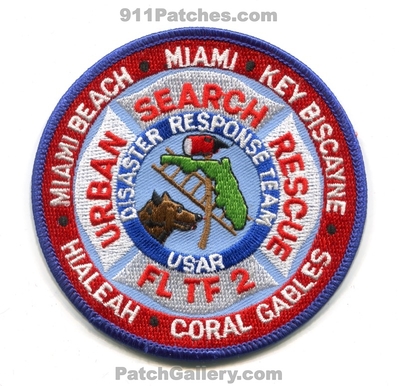 Urban Search and Rescue USAR Florida Task Force 2 Patch (Florida)
Scan By: PatchGallery.com
Keywords: fire fltf2 miami beach key biscayne hialeah coral gables