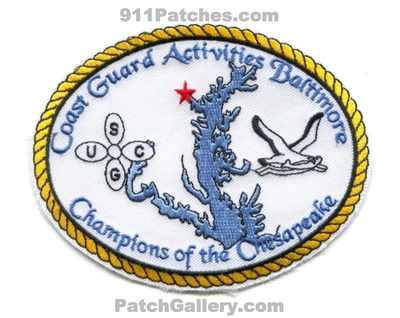 Coast Guard Activities Baltimore USCG Military Patch (Maryland)
Scan By: PatchGallery.com
Keywords: united states