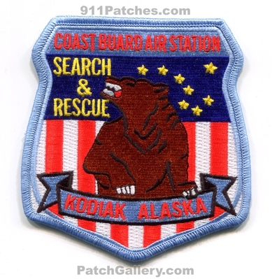 Coast Guard Air Station Kodiak Search and Rescue EMS USCG Military Patch (Alaska)
Scan By: PatchGallery.com
Keywords: united states u.s.c.g. sar &