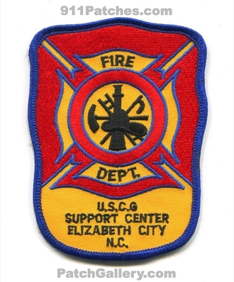 United States Coast Guard Support Center Elizabeth City Fire Department USCG Military Patch (North Carolina)
Scan By: PatchGallery.com
Keywords: dept.