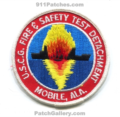 United States Coast Guard USCG Fire and Safety Test Detachment Mobile Military Patch (Alabama)
Scan By: PatchGallery.com
Keywords: u.s.c.g. & ala.