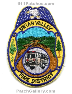 Ukiah Valley Fire District Patch (California)
Scan By: PatchGallery.com
Keywords: dist. department dept.
