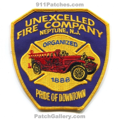 Unexcelled Fire Company Neptune Patch (New Jersey)
Scan By: PatchGallery.com
Keywords: co. department dept. organized 1888 pride of downtown