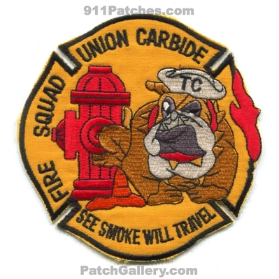 Union Carbide Corporation Fire Squad Patch (Texas)
Scan By: PatchGallery.com
Keywords: ucc company tc see smoke will travel