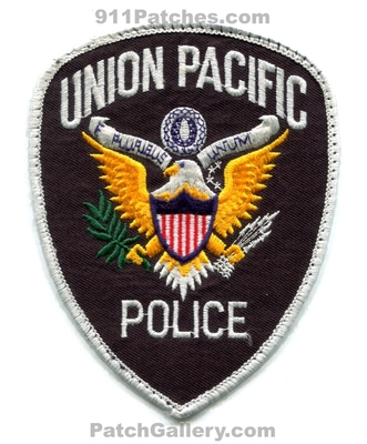 Union Pacific Railroad Police Department Patch (No State Affiliation)
Scan By: PatchGallery.com
Keywords: up rr train dept.