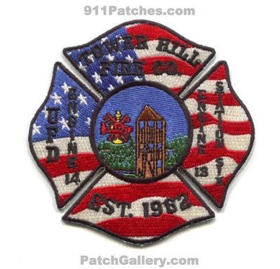 Union Fire District Station 6 Tower Hill Patch (Rhode Island)
Scan By: PatchGallery.com
Keywords: dist. ufd u.f.d. department dept. engine 13 14 company co. six est. 1962