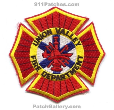Union Valley Fire Department Patch (Texas)
Scan By: PatchGallery.com
Keywords: dept.