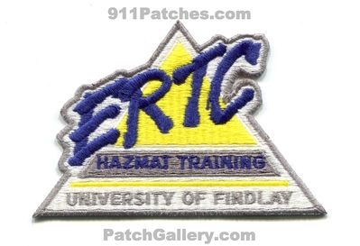 University of Findlay ERTC HazMat Training Patch (Ohio)
Scan By: PatchGallery.com
Keywords: fire haz-mat hazardous materials