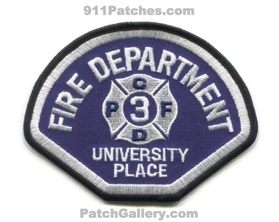 University Place Fire Department Pierce County District 3 Patch (Washington)
Scan By: PatchGallery.com
Keywords: dept. co. dist. number no. #3