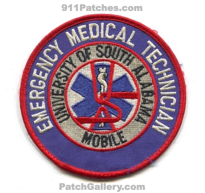University of South Alabama Mobile EMT EMS Patch (Alabama)
Scan By: PatchGallery.com
Keywords: emergency medical technician services