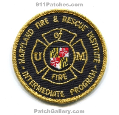 University of Maryland Fire and Rescue Institute Intermediate Program Patch (Maryland)
Scan By: PatchGallery.com
Keywords: &