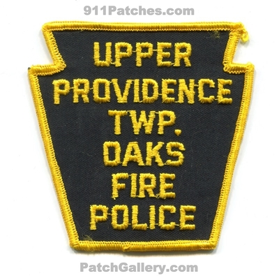 Upper Providence Township Oak Fire Police Department Patch (Pennsylvania)
Scan By: PatchGallery.com
Keywords: twp. dept.