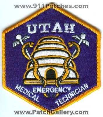 Utah Emergency Medical Technician EMT Patch (Utah)
Scan By: PatchGallery.com
Keywords: state certified