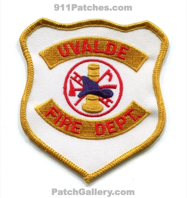 Uvalde Fire Department Patch (Texas)
Scan By: PatchGallery.com
Keywords: dept.