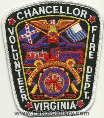 Chancellor Volunteer Fire Department (Virginia)
Thanks to Mark Hetzel Sr. for this scan.
Keywords: vol. dept.
