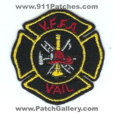 Vail Fire Department VFFA (Colorado)
Thanks to Jack Bol for this scan.
Keywords: v.f.f.a.