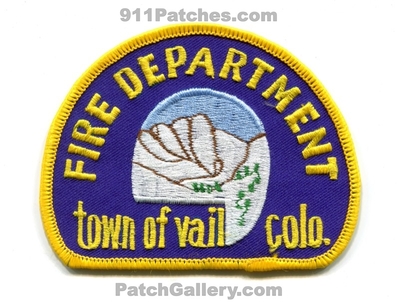 Vail Fire Department Patch (Colorado)
[b]Scan From: Our Collection[/b]
Keywords: Town of dept.