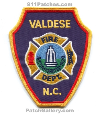 Valdese Fire Department Patch (North Carolina)
Scan By: PatchGallery.com
Keywords: dept. incorporated 1920