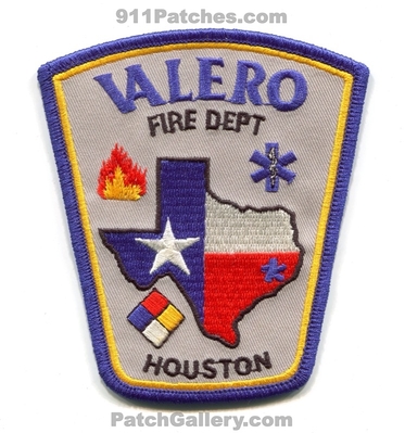Valero Oil Refinery Houston Fire Department Patch (Texas)
Scan By: PatchGallery.com
Keywords: dept. gas petroleum industrial plant ert hazmat