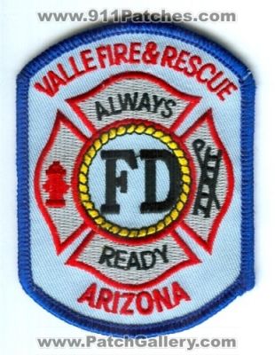 Valle Fire and Rescue Department (Arizona)
Scan By: PatchGallery.com
Keywords: & dept. fd