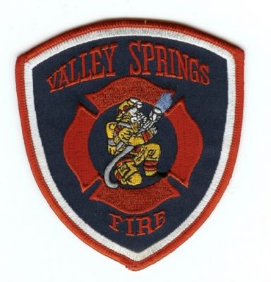 Valley Springs Fire
Thanks to PaulsFirePatches.com for this scan.
Keywords: california