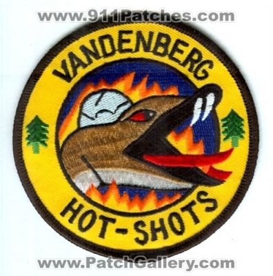 Vandenberg Air Force Base Hot Shots Wildland Fire Patch (California)
[b]Scan From: Our Collection[/b]
Keywords: afb usaf hotshots