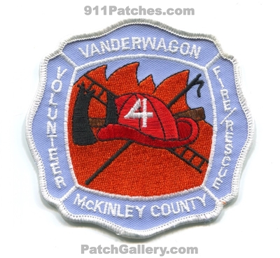 Vanderwagon Volunteer Fire Rescue Department 4 McKinley County Patch (New Mexico)
Scan By: PatchGallery.com
Keywords: vol. dept. co.