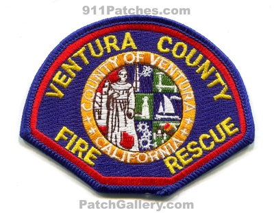 Ventura County Fire Rescue Department Patch (California)
Scan By: PatchGallery.com
Keywords: co. of dept.